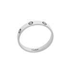 Cartier 18K White Gold Mini Love Ring // Ring Size: 8 // Pre-Owned