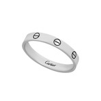 Cartier 18K White Gold Mini Love Ring // Ring Size: 8 // Pre-Owned