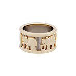 Cartier 18K Yellow & White Gold Elephant Ring // Ring Size: 5.75 // Pre-Owned