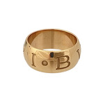 Bulgari 18K Rose Gold Monologo Ring // Ring Size: 10 // Pre-Owned