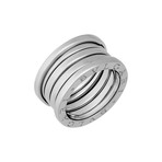 Bulgari 18K White Gold B.Zero1 4 Band Ring // Ring Size: 6 // Pre-Owned