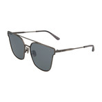 Bottega Veneta // Unisex Cat Eye Sunglasses // Semi Matte Antique Silver