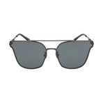 Bottega Veneta // Unisex Cat Eye Sunglasses // Semi Matte Antique Silver