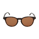 Bottega Veneta // Men's Round Sunglasses // Shiny Dark Havana