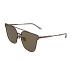 Bottega Veneta // Unisex Cat Eye Sunglasses // Semi Matte Antique Brass