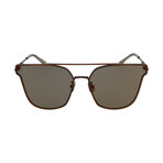 Bottega Veneta // Unisex Cat Eye Sunglasses // Semi Matte Antique Brass