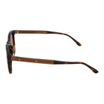 Bottega Veneta // Men's Round Sunglasses // Shiny Dark Havana