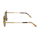 Bottega Veneta // Men's Square Sunglasses // Semi Matte Endura Gold