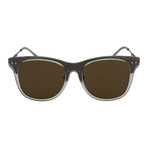 Bottega Veneta // Unisex Square Sunglasses // Shiny Transparent Gray