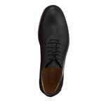 Perforated Oxford Shoe // Black (Men's US Size 7)