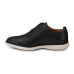 Perforated Oxford Shoe // Black (Men's US Size 7)