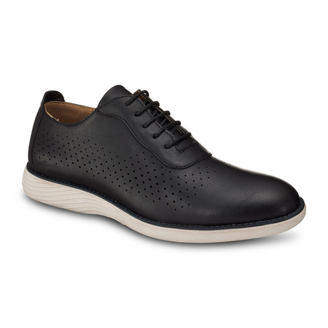 Perforated Oxford Shoe // Black (Men's US Size 7)