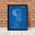 Toilet // Blueprint (18"W x 24"H)