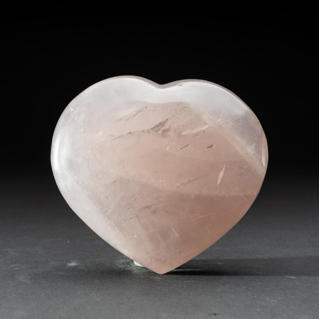 Genuine Polished Rose Quartz Heart // V6