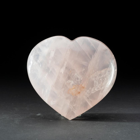 Genuine Polished Rose Quartz Heart // V7