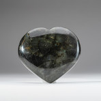 Genuine Polished Labradorite Heart // V10