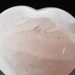 Genuine Polished Rose Quartz Heart // V6