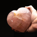 Genuine Polished Rose Quartz Heart // V5
