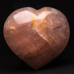 Genuine Polished Rose Quartz Heart // V5