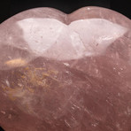 Genuine Polished Rose Quartz Heart // V4