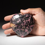 Genuine Polished Imperial Rhodonite Heart // V5