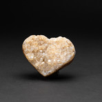 Genuine Polished Lemon Quartz Crystal Clustered Heart // V2