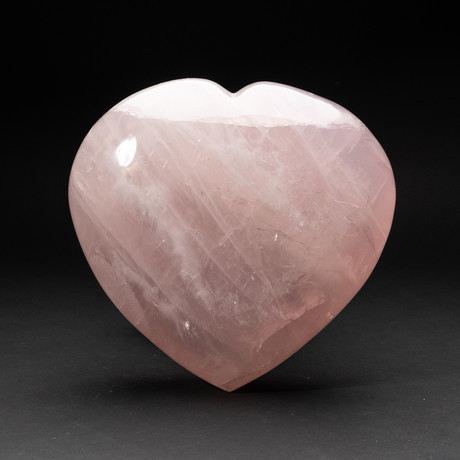 Genuine Polished Rose Quartz Heart // V8