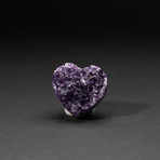 Genuine Polished Amethyst Crystal Clustered Heart // V24