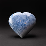 Genuine Polished Blue Calcite Heart // V3