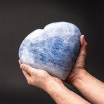 Genuine Polished Blue Calcite Heart // V3