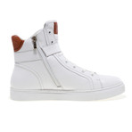 Bloke Leather High-Top Sneaker // White (US: 7)
