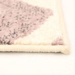 Presly // Cream + Pink Rug (5'7"L x 3'11"W)