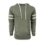 Midweight Washed Pullover Hoodie // Military Green (S)