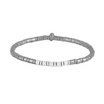 Bamboo Weave Bracelet // Silver