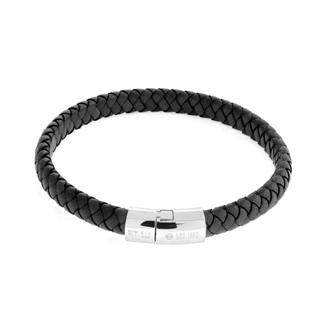 Cobra Leather Bracelet // Black