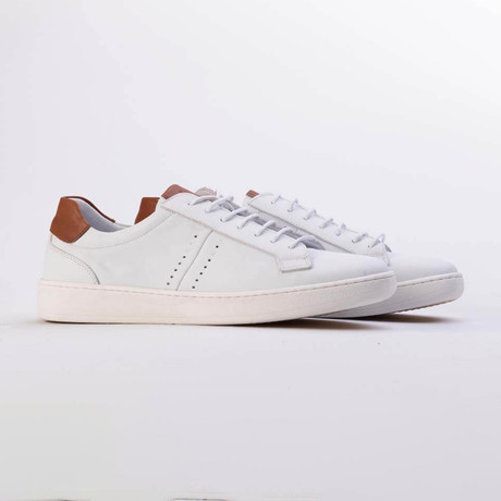 Springs Sneakers // White + Light Brown (Euro: 39)