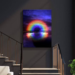 "Neon Hope" Premium Canvas Art (11"W x 14"H x 0.75"D // Gallery Wrapped)