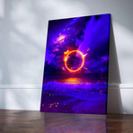 "Eclipse" Premium Canvas Art (11"W x 14"H x 0.75"D // Gallery Wrapped)