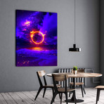 "Eclipse" Premium Canvas Art (11"W x 14"H x 0.75"D // Gallery Wrapped)