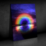 "Neon Hope" Premium Canvas Art (11"W x 14"H x 0.75"D // Gallery Wrapped)