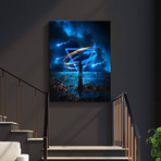 "Blue Moon" Premium Canvas Art (11"W x 14"H x 0.75"D // Gallery Wrapped)