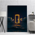 "Ocean Door" Premium Canvas Art (11"W x 14"H x 0.75"D // Gallery Wrapped)