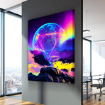 "Neon Night" Premium Canvas Art (11"W x 14"H x 0.75"D // Gallery Wrapped)