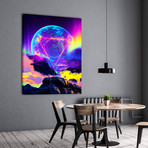 "Neon Night" Premium Canvas Art (11"W x 14"H x 0.75"D // Gallery Wrapped)