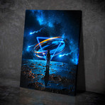 "Blue Moon" Premium Canvas Art (11"W x 14"H x 0.75"D // Gallery Wrapped)