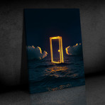 "Ocean Door" Premium Canvas Art (11"W x 14"H x 0.75"D // Gallery Wrapped)