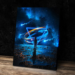 "Blue Moon" Premium Canvas Art (11"W x 14"H x 0.75"D // Gallery Wrapped)