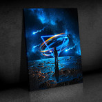 "Blue Moon" Premium Canvas Art (11"W x 14"H x 0.75"D // Gallery Wrapped)