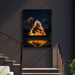 "Triangle of Fire" Premium Canvas Art (11"W x 14"H x 0.75"D // Gallery Wrapped)