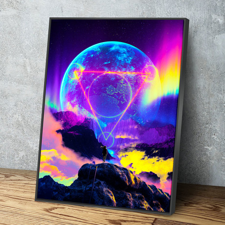 "Neon Night" Premium Canvas Art (11"W x 14"H x 0.75"D // Gallery Wrapped)